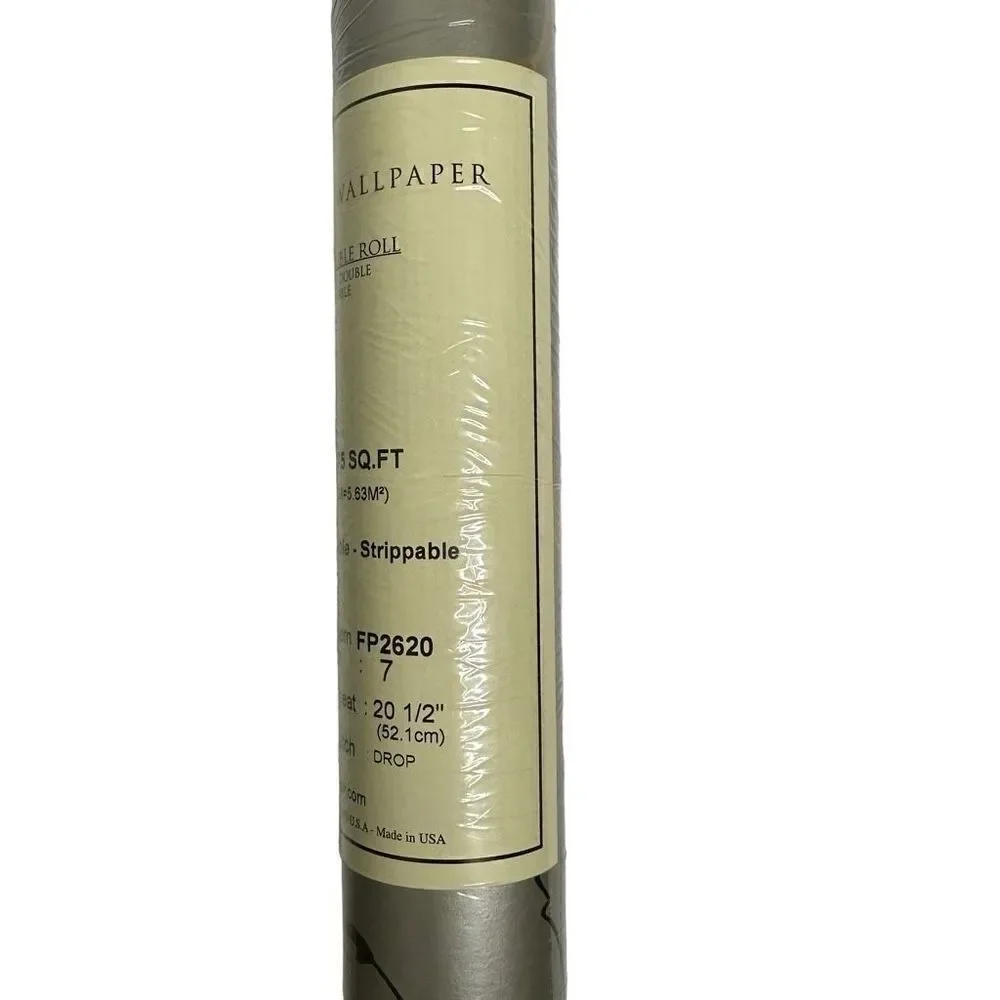 Ashford House York Wallcoverings FP2620 Prepasted Wallpaper 2 Double Rolls Set